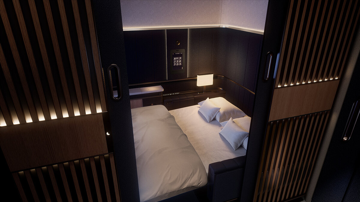 Lufthansa Allegris First Suite / Suite Plus — Suite Plus double bed